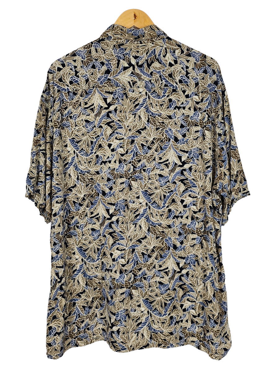 Moda Campia Moda Navy Hawaiian Shirt - XL