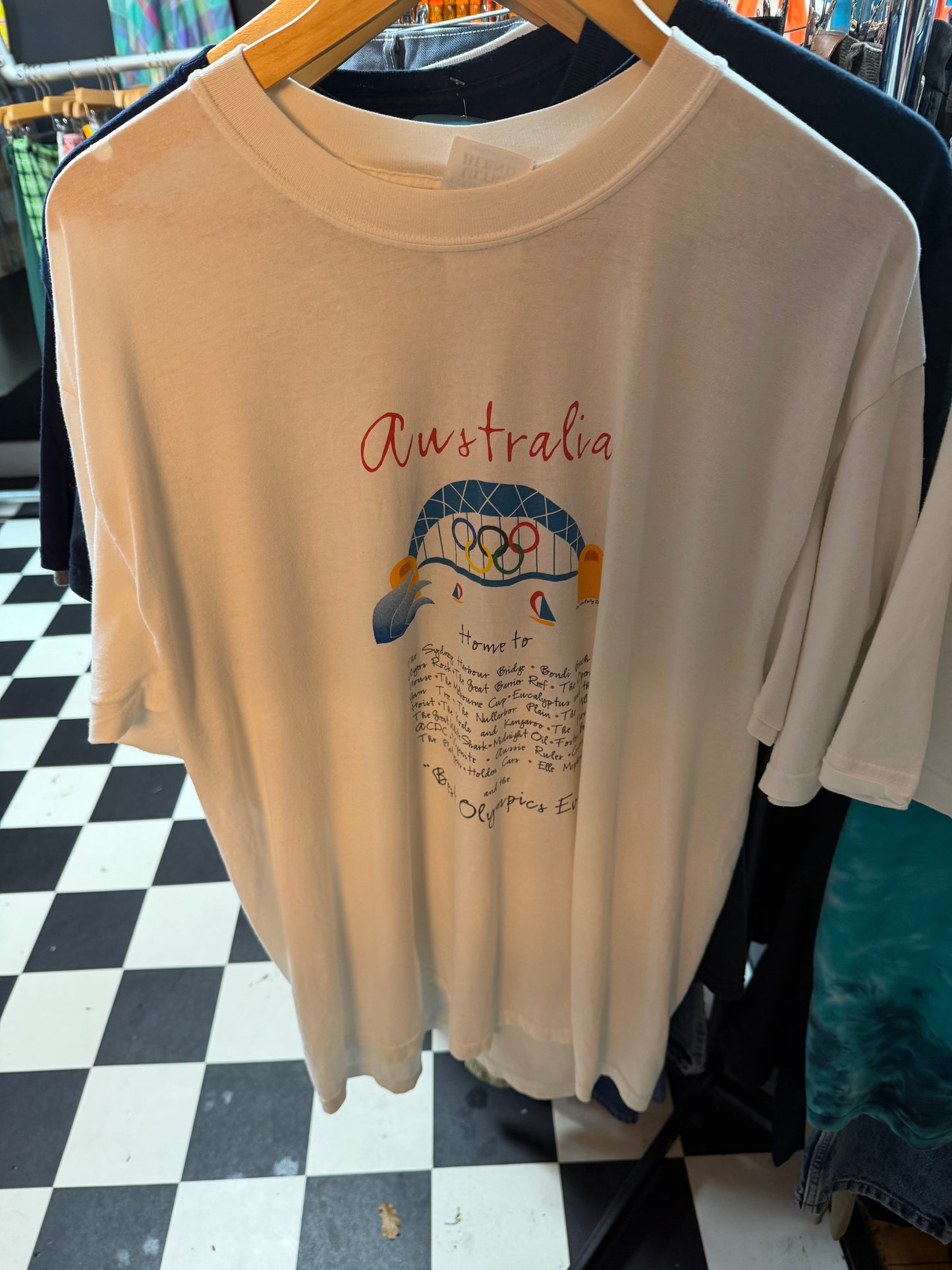 White Australia 2000 Olympics T-shirt - XL