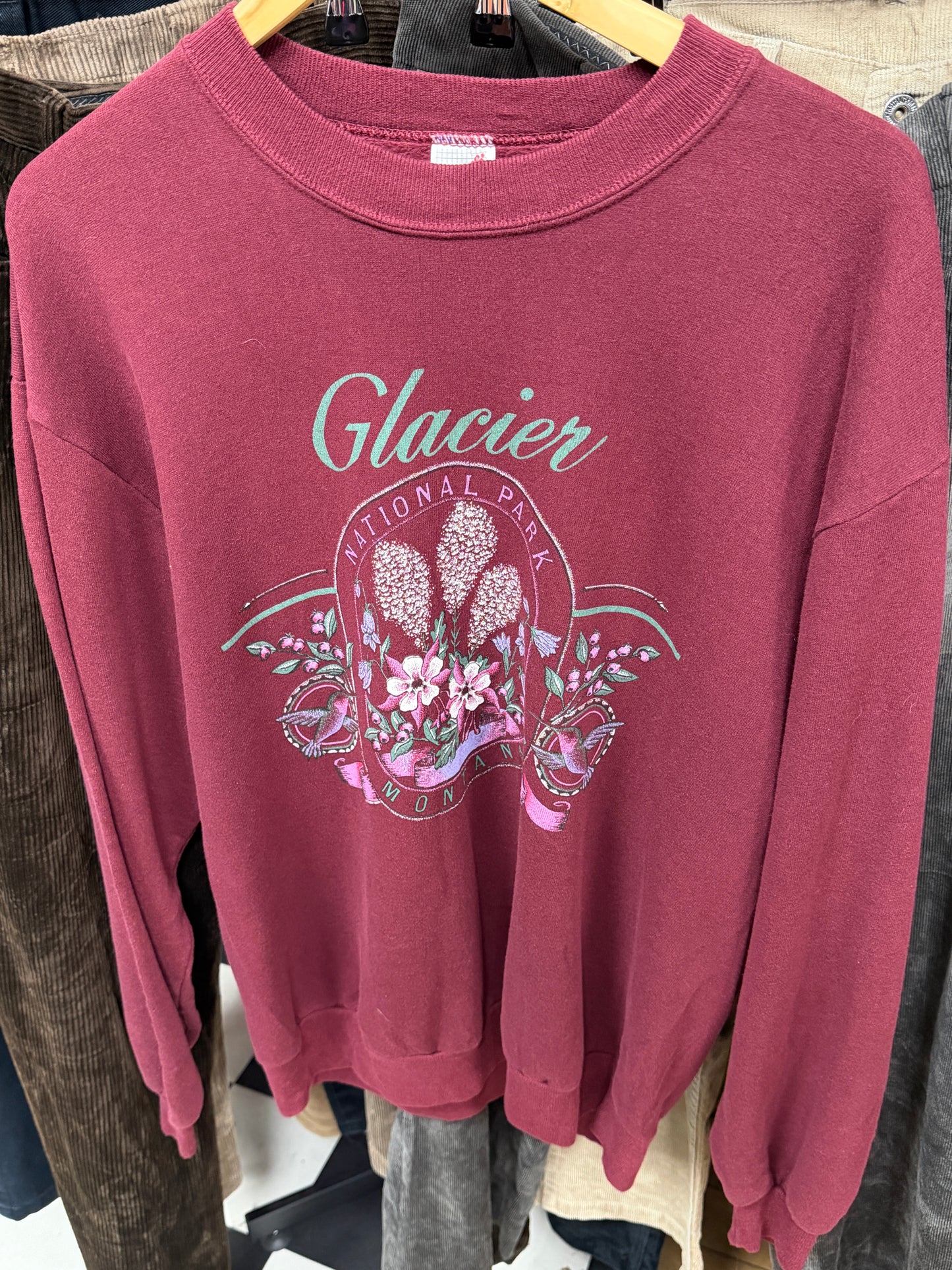 Glacier National Park Montana Sweatshirt - L