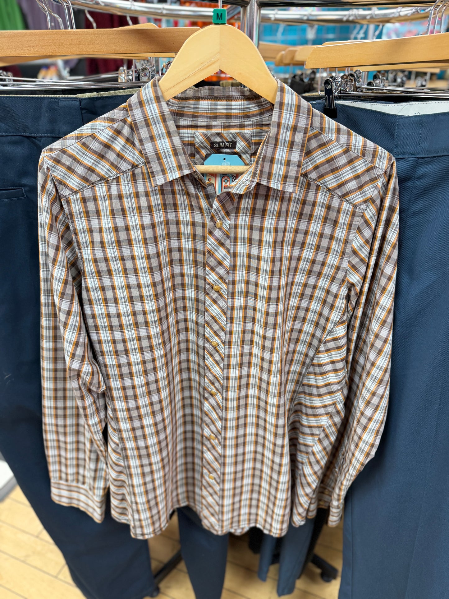 Prana Slim fit Long Sleeved Western Shirt - M