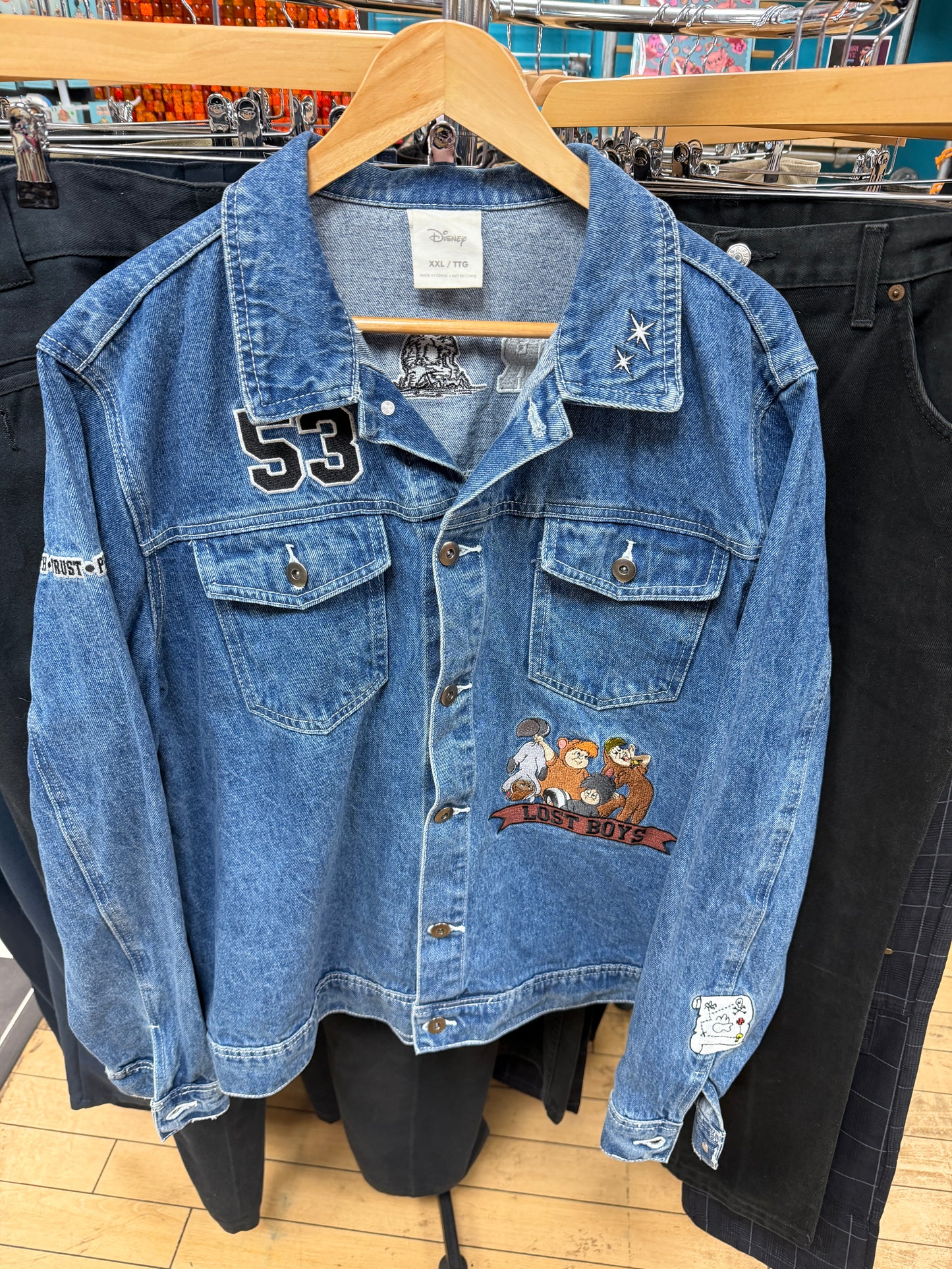 Cakeworthy Never Land Peter Pan Denim Jacket - XL/XXL