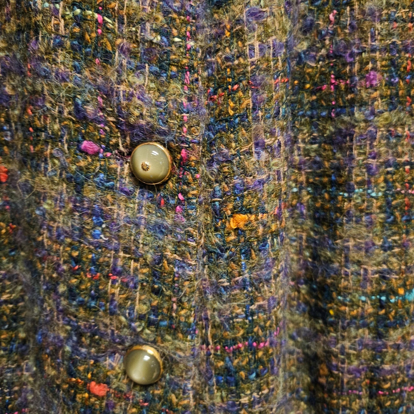 Mult-Colour jacket with gold buttons - S/M