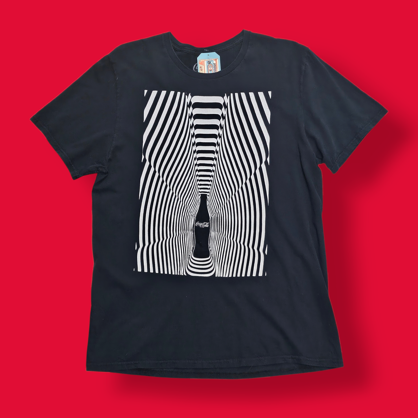 Coca-Cola Optical Illusion T-Shirt - L