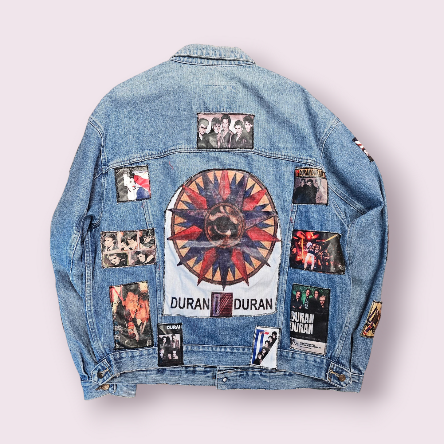 Diesel Denim Jacket With Duran Duran Patchwork - XL