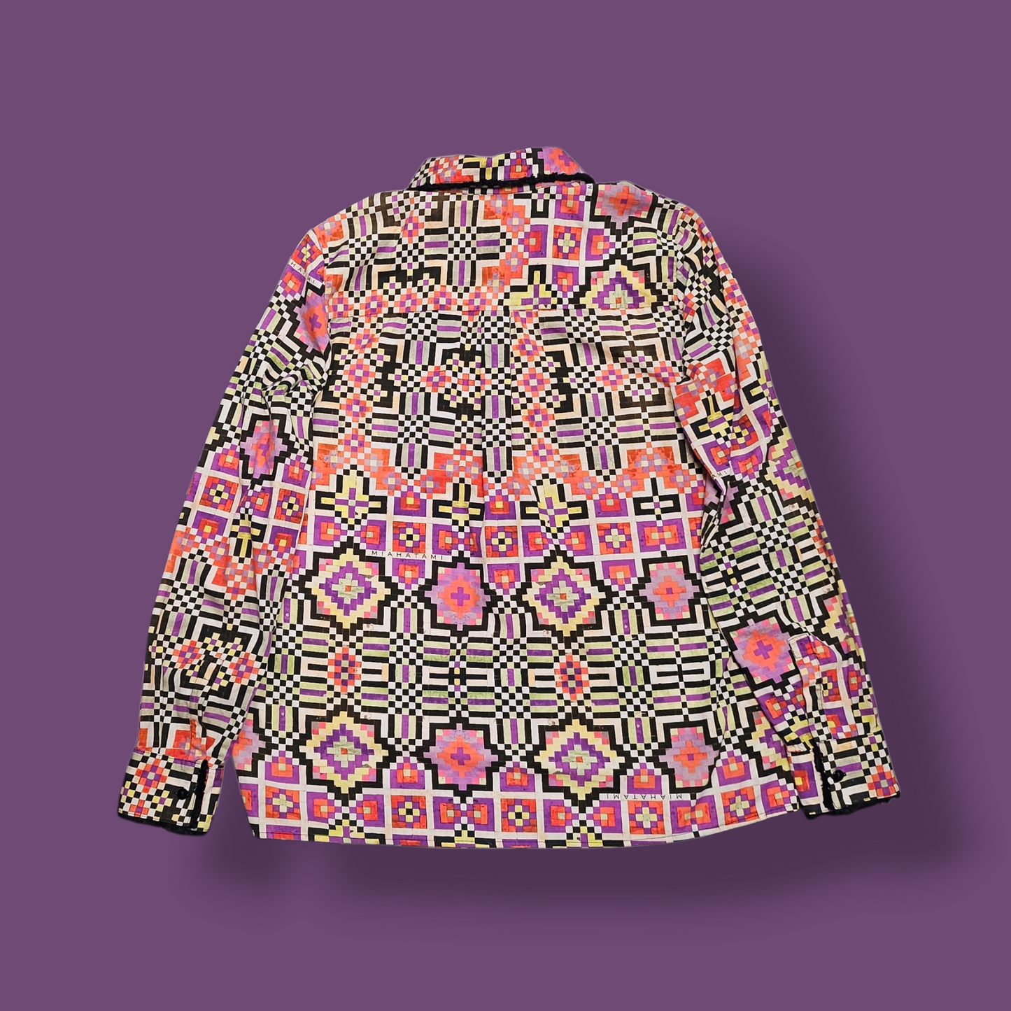 Miahatami Bold Geometric Print Shirt - L