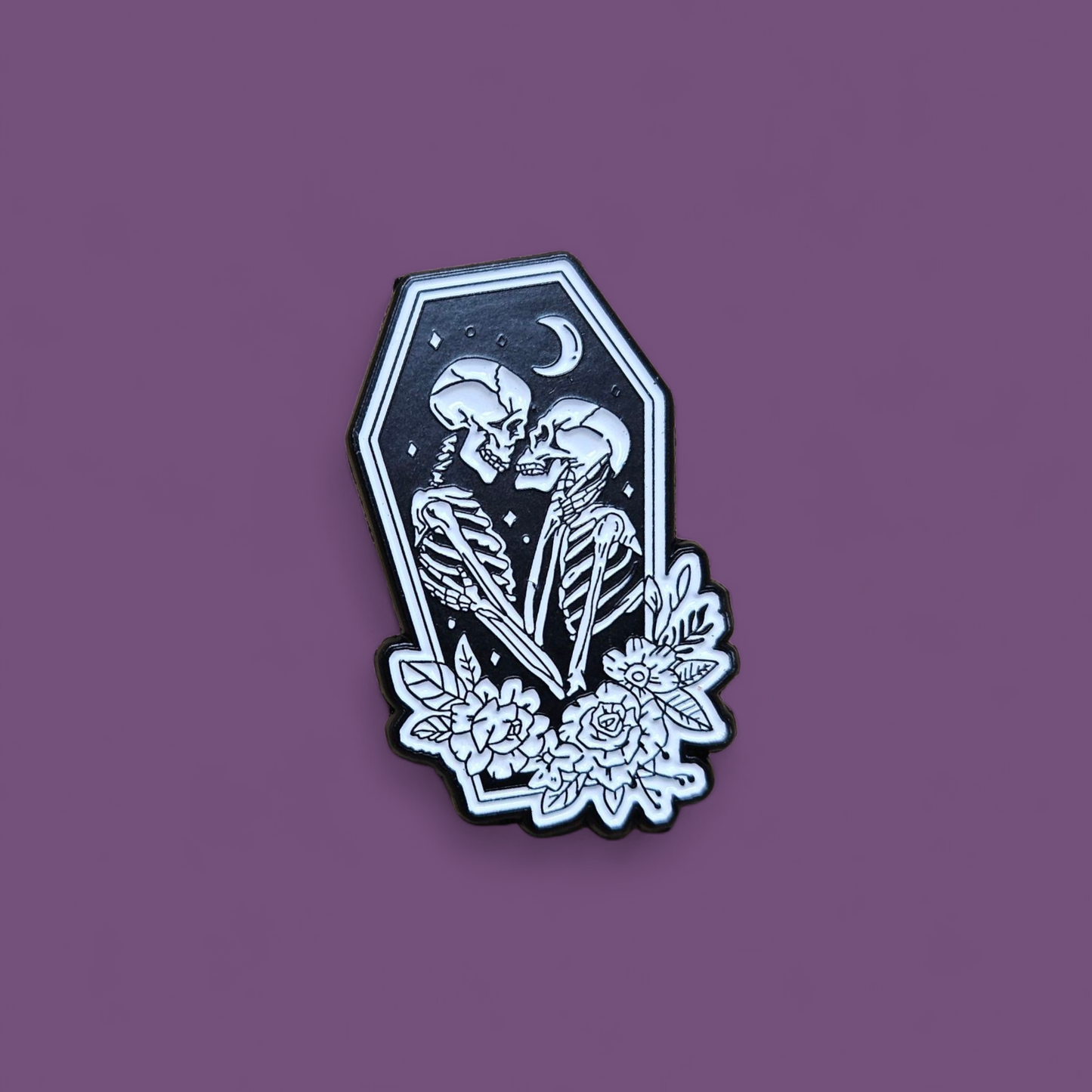 Till Death Skelton Pin