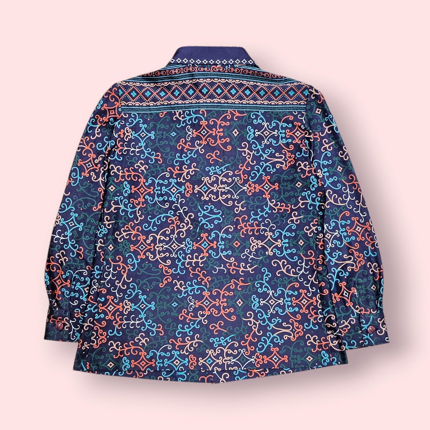 Tokyo New Star Navy Multi Graphic Print Retro Shirt