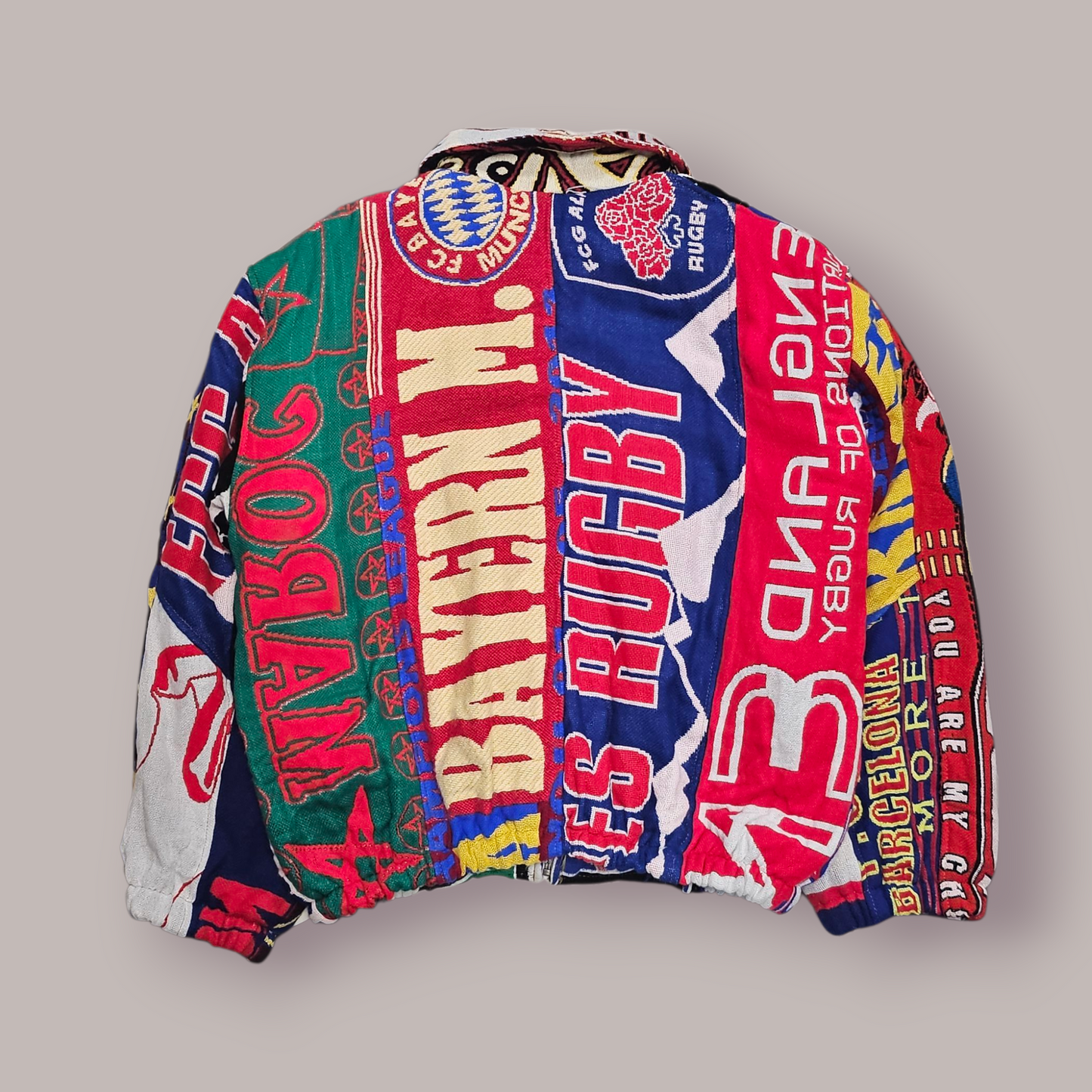 Football Scarf Reworked Jacket - M/L