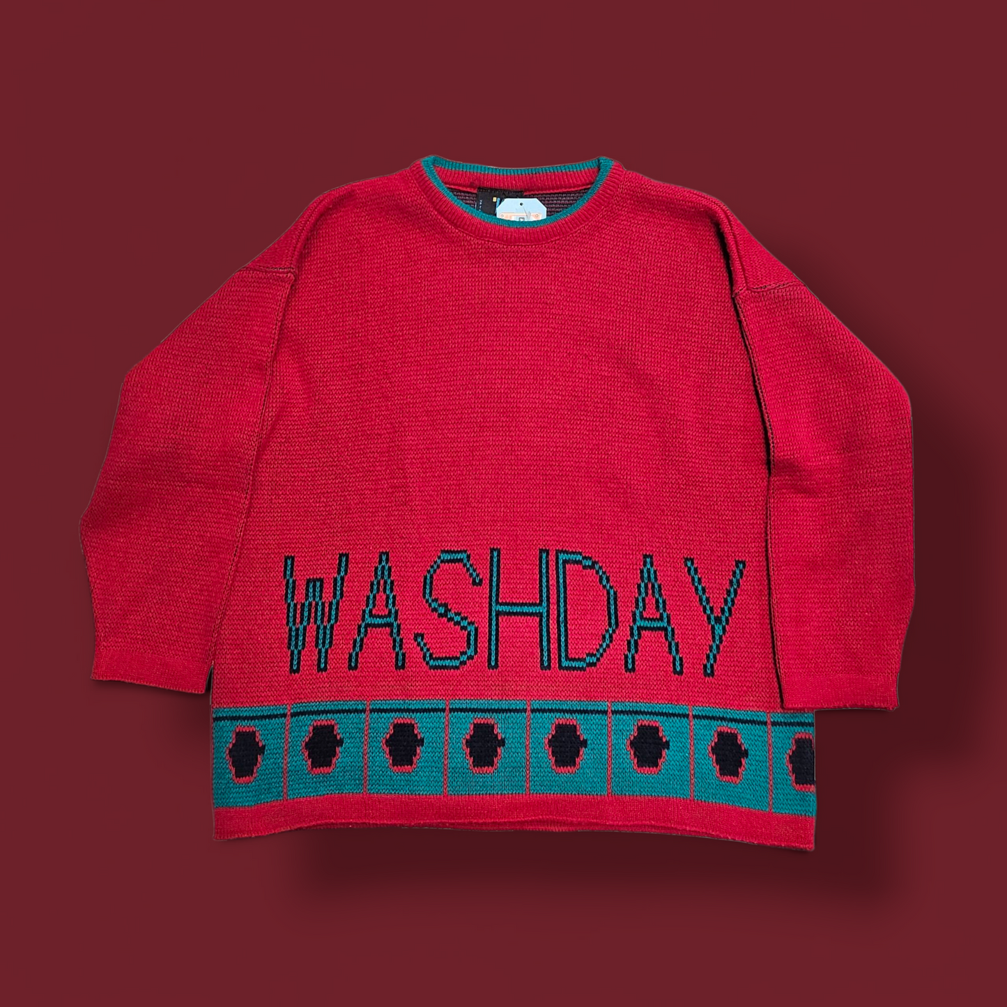 Jeffrey Rogers Washday Blues Graphic Jumper - L