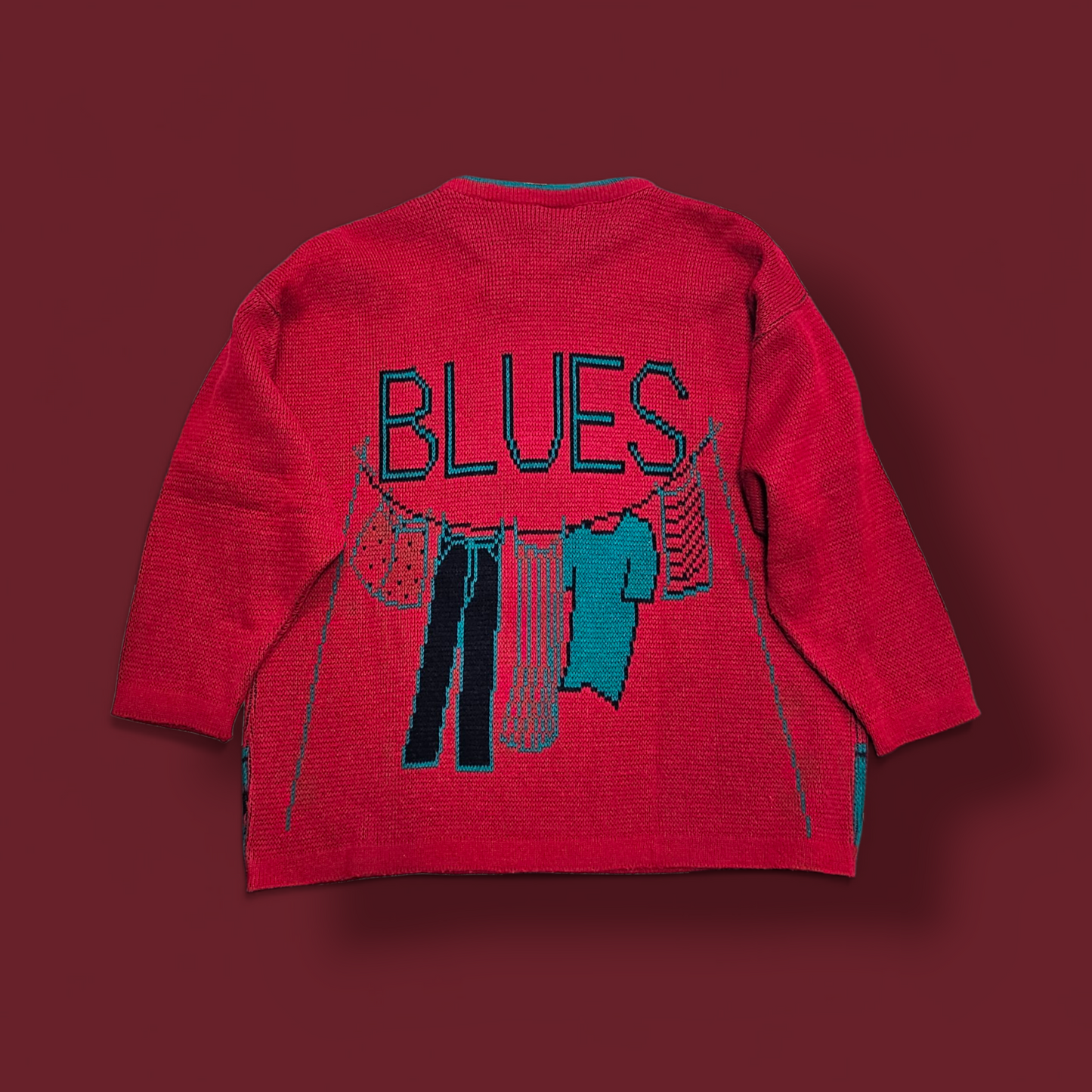 Jeffrey Rogers Washday Blues Graphic Jumper - L