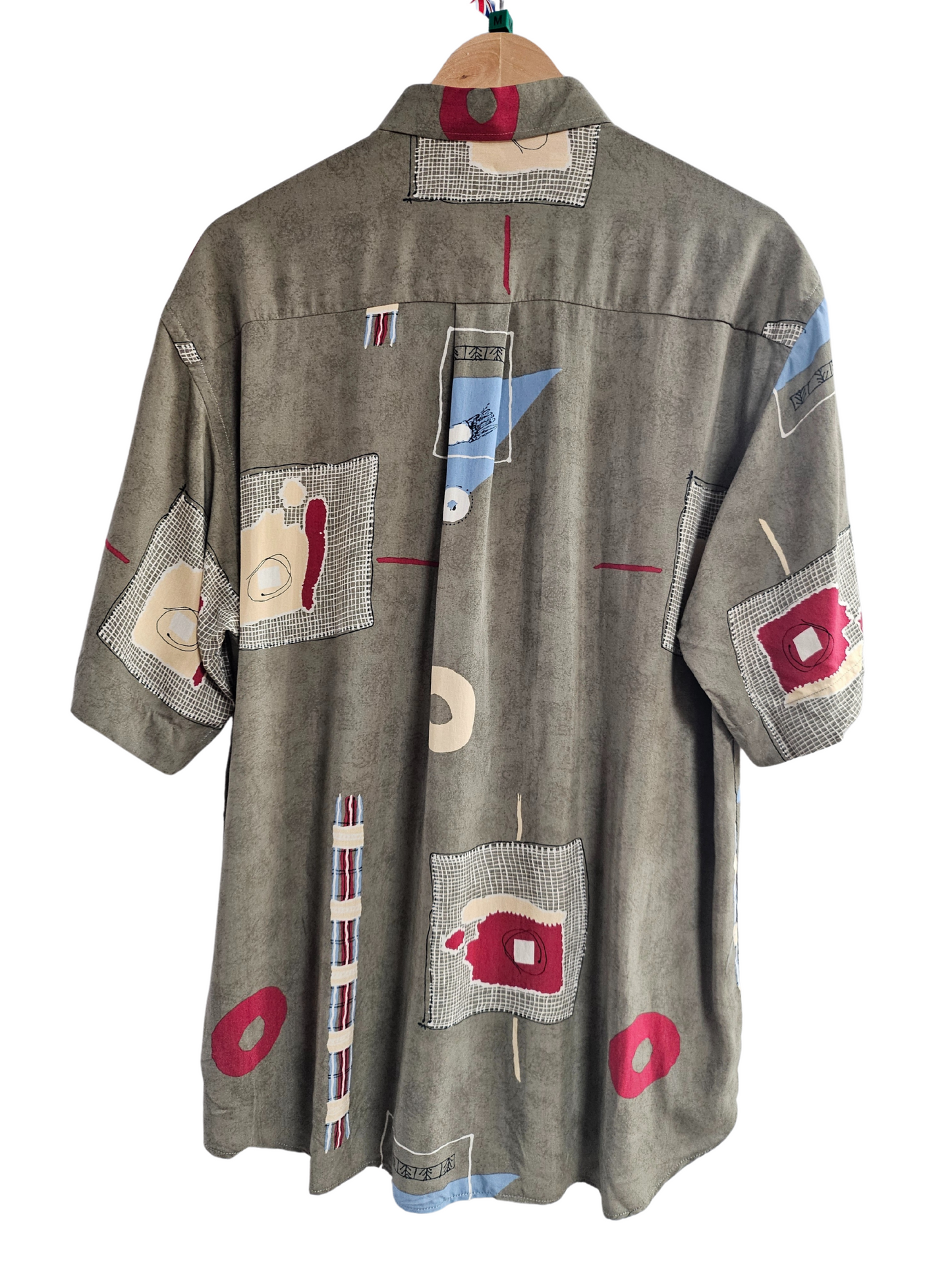 Jim Stacy Abstract Print Shirt M