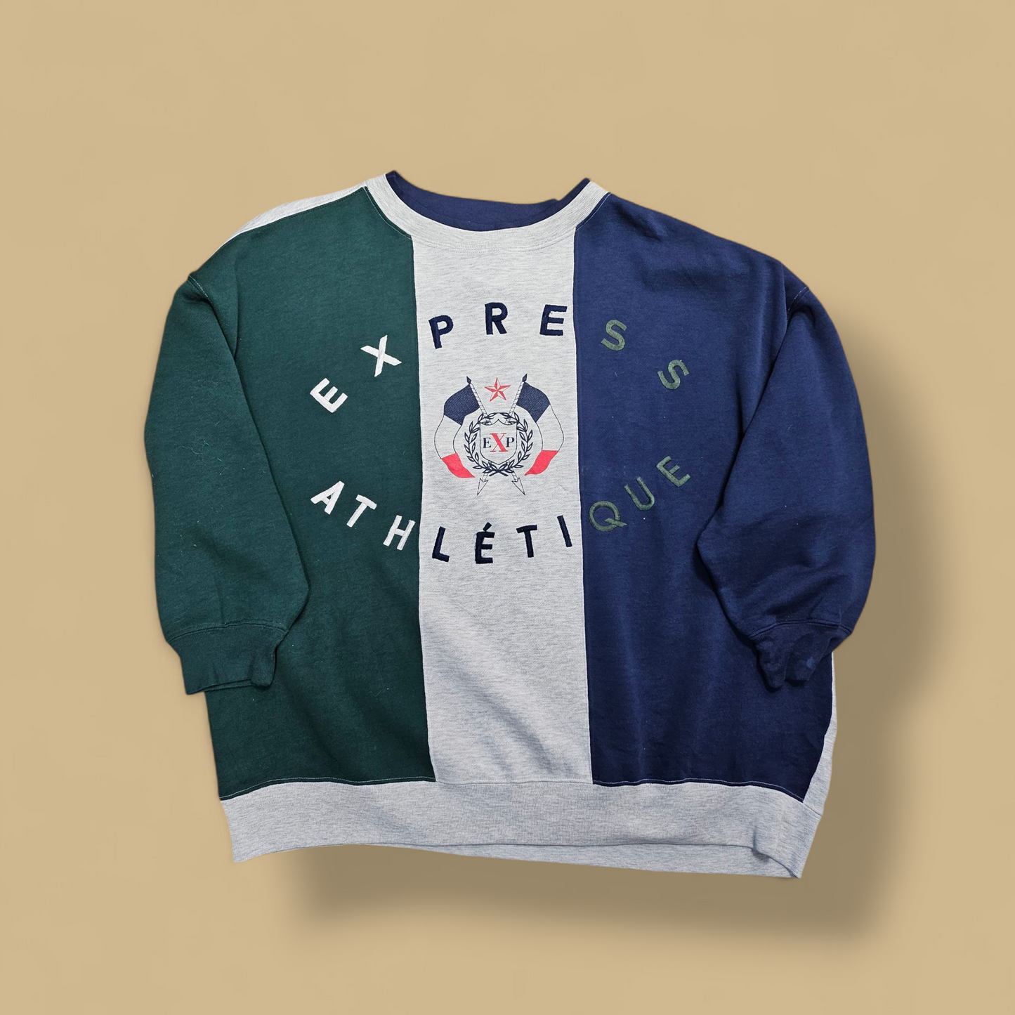 Express Athletique Stripe Sweatshirt - XL