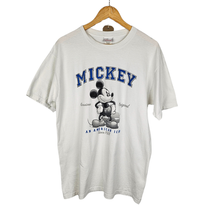 Disney Store Mickey Mouse American Icon Varsity Print T-shirt - L