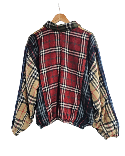 Burberry Scarf Reworked Jacket - L