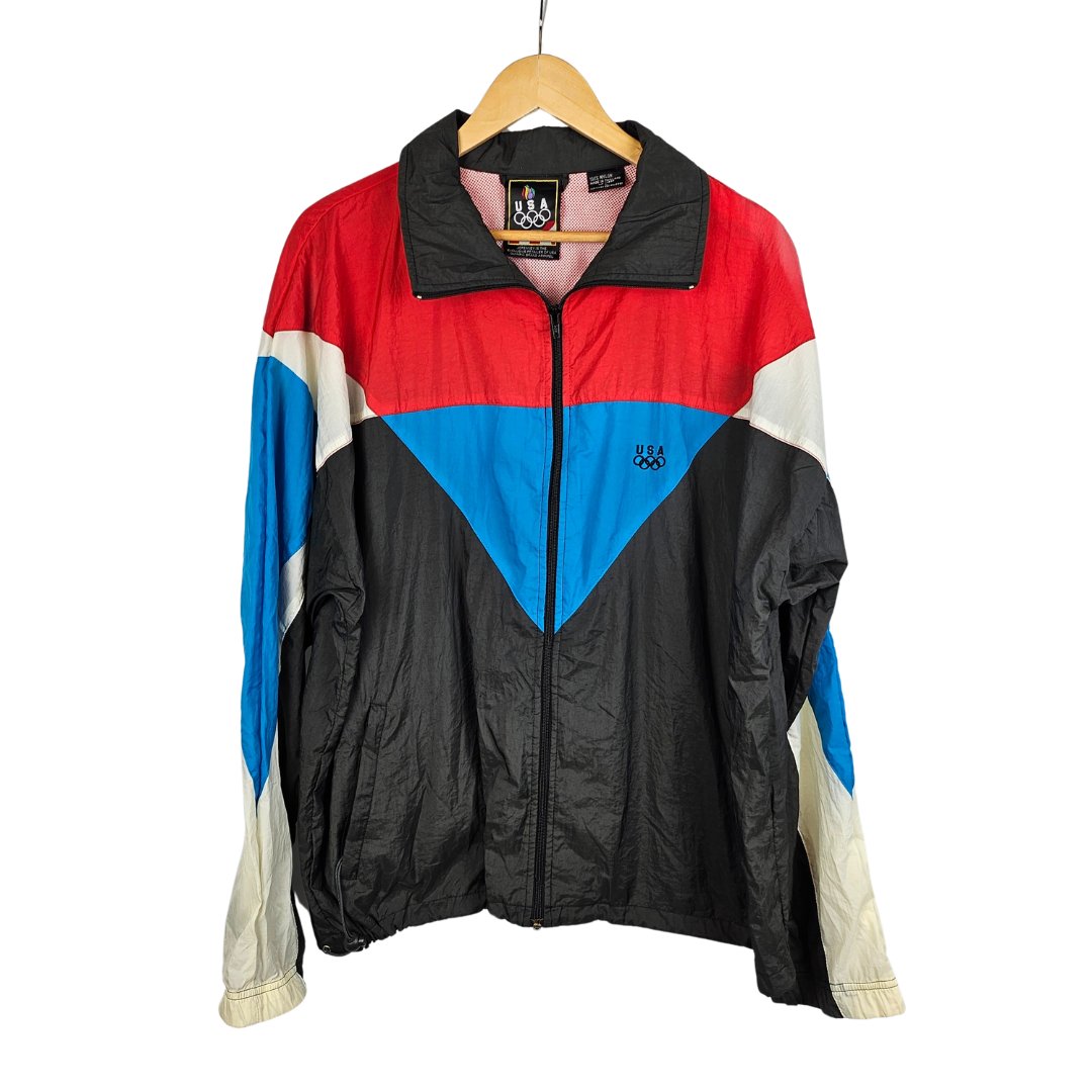 USA Olympic by JC Penney Retro Track Style Jacket - L