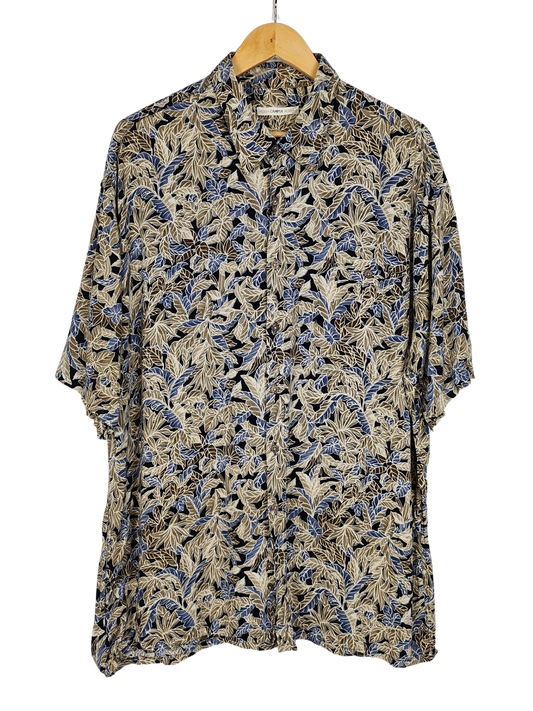 Moda Campia Moda Navy Hawaiian Shirt - XL