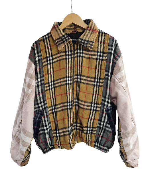 Burberry Scarf Reworked Jacket - L