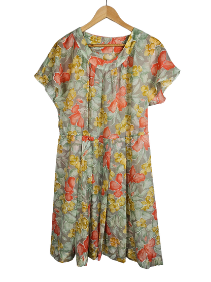 Sheer Floral Summer Dress