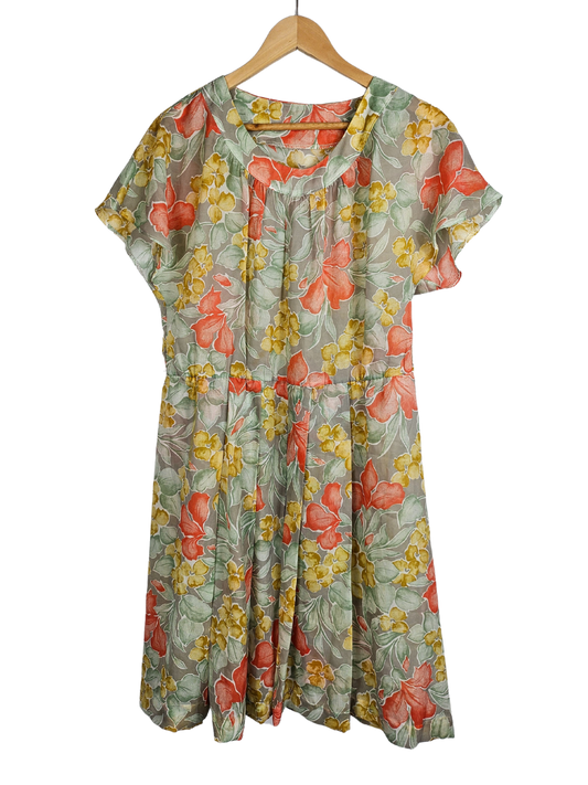 Sheer Floral Summer Dress