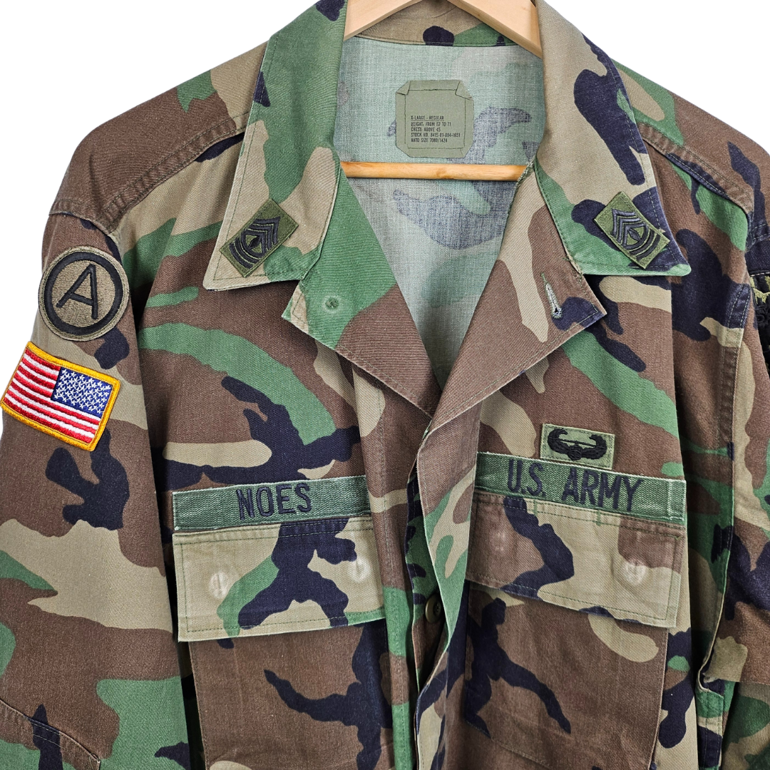 US Military Camo Shirt Jacket  - XL