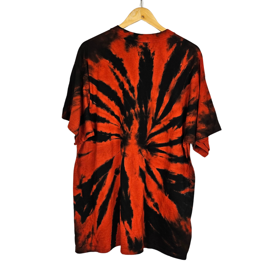 Indianapolis 500 Red and Black Tie Dye T-Shirt - XL