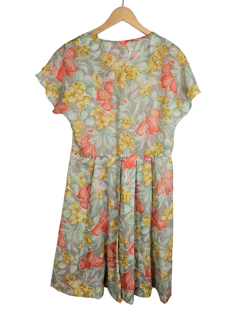 Sheer Floral Summer Dress