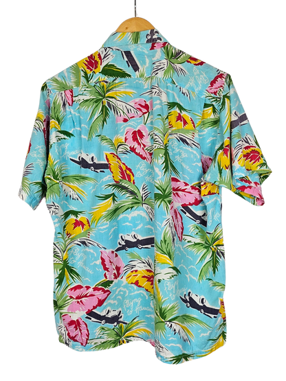 Bombay Bus Co. Blue Hawaiian Shirt - M