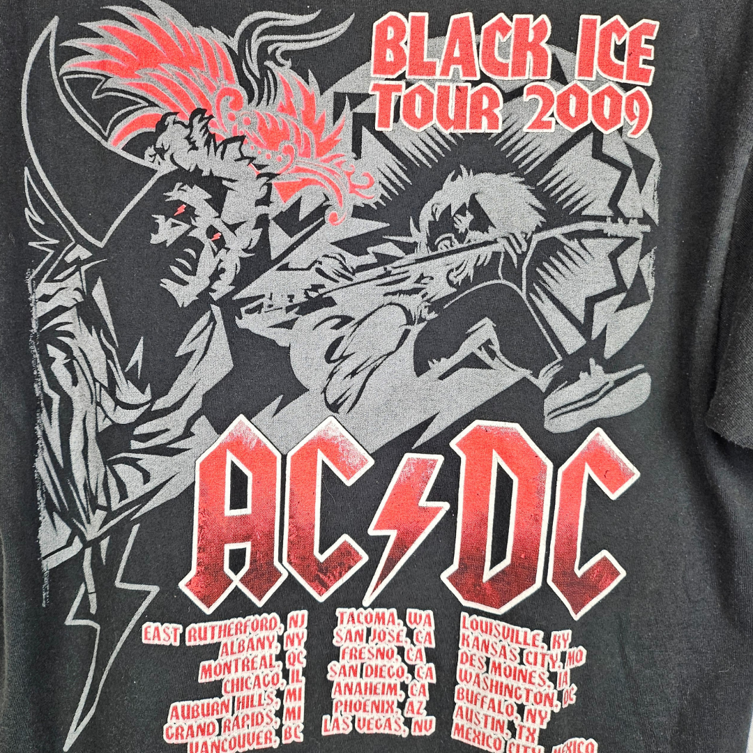 AC/DC 2009 Black Ice Tour T-shirt - M