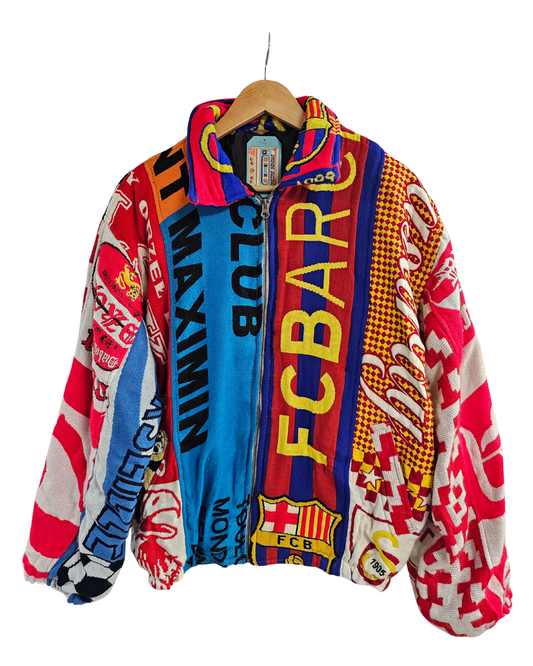 Football Scarf Reworked Jacket - M