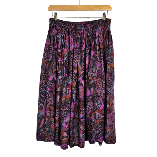 Multi Pattern Pleated Skirt