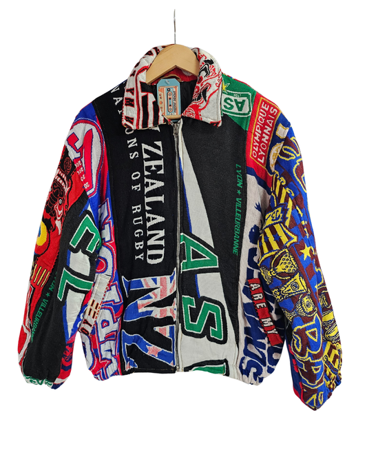 Football Scarf Reworked Jacket - M/L
