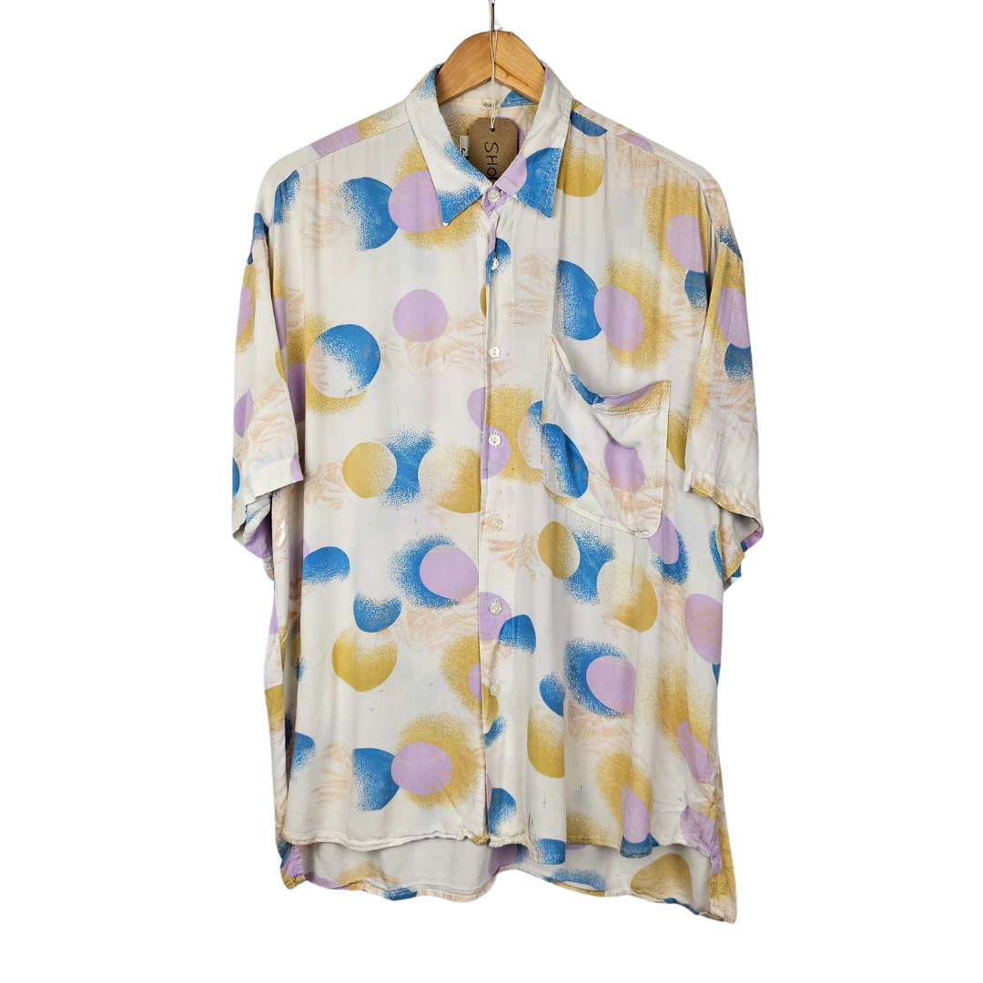 Louis Esteine Pastel Circle Print Shirt - XL