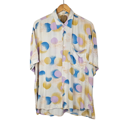 Louis Esteine Pastel Circle Print Shirt - XL