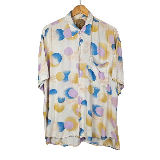 Louis Esteine Pastel Circle Print Shirt - XL