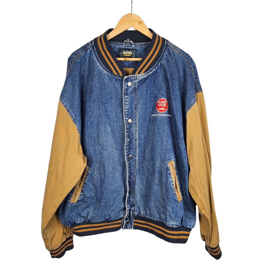 Dunbrooke Denim 'Sure Stop' Logo Varsity Jacket