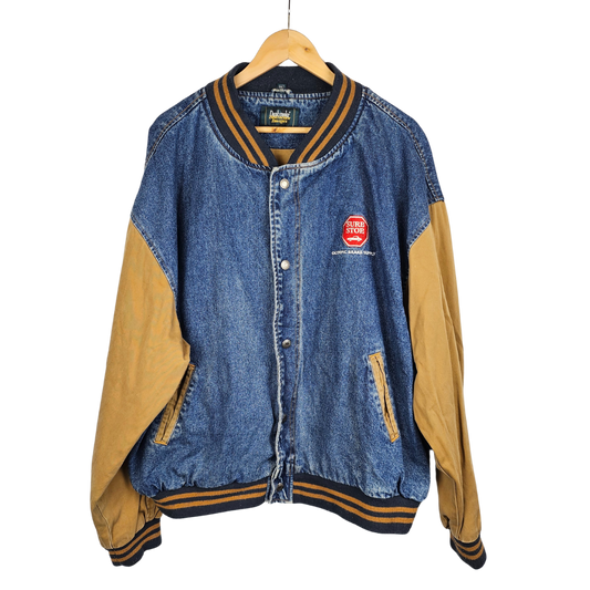 Dunbrooke Denim 'Sure Stop' Logo Varsity Jacket