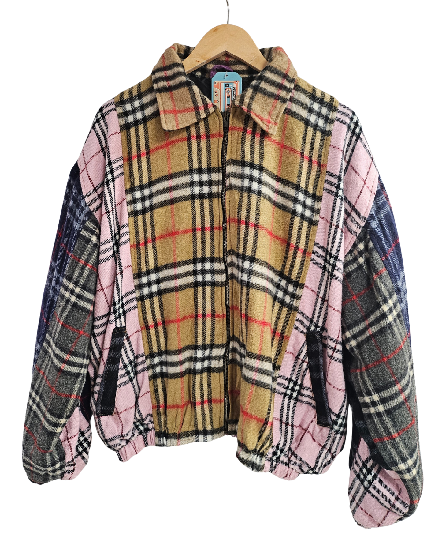 Burberry Scarf Reworked Jacket - L