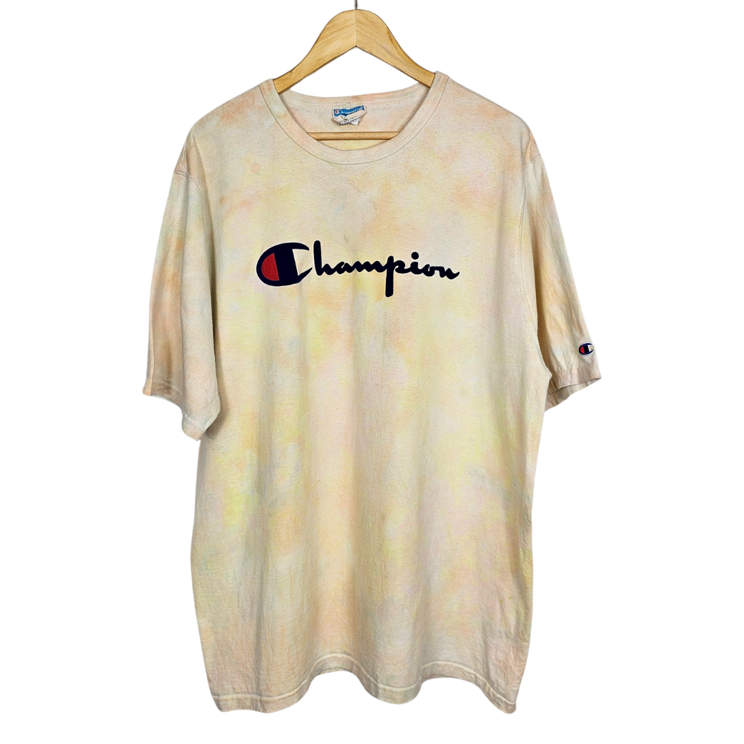 Champion Acid Wash Logo T-Shirt - XL