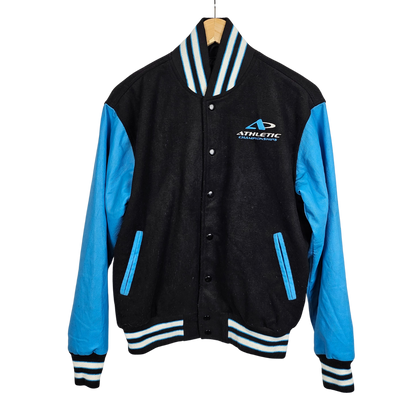 Athletic Championships Leather Sleeved Varsity Jacket - S