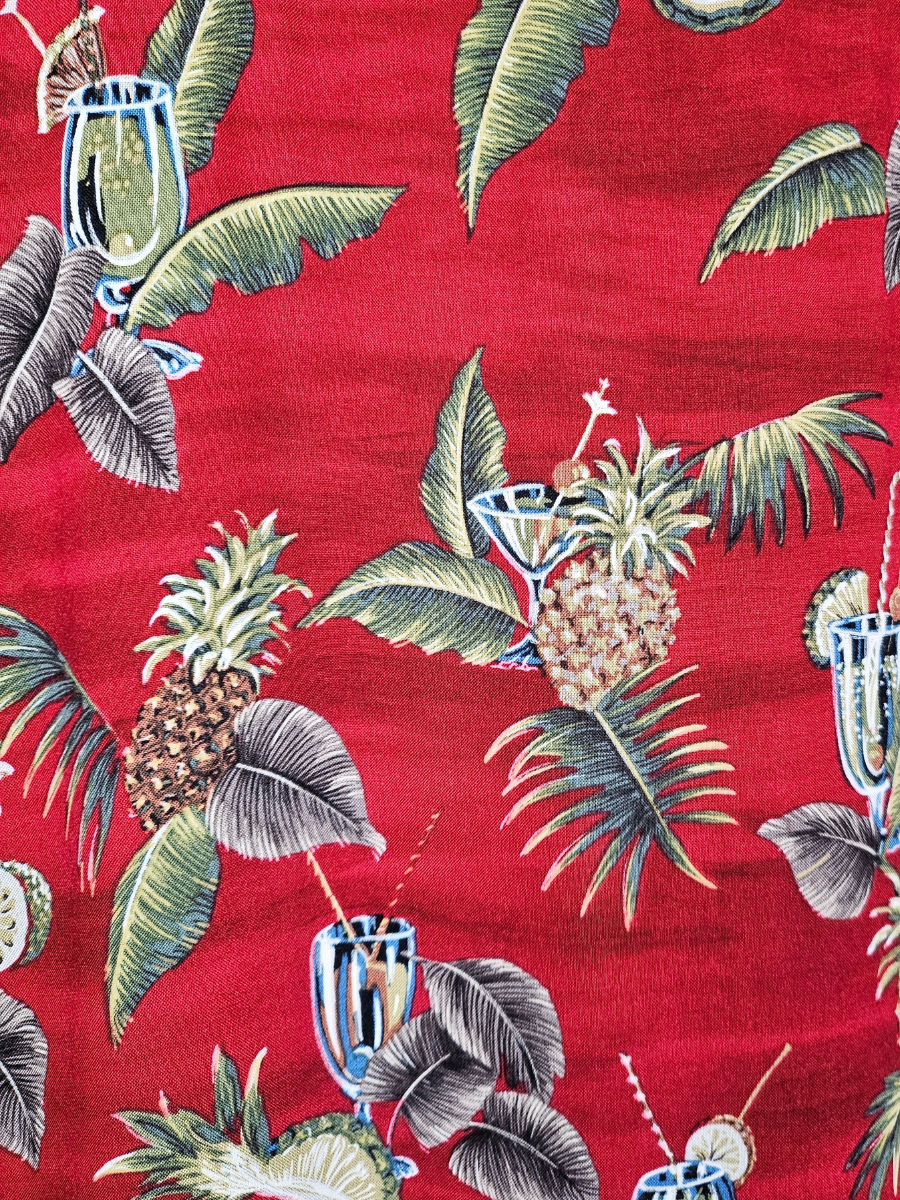 Paradise Collection Red Tropical Print Hawaiian Shirt - XXL