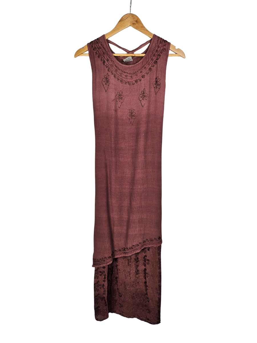 Coline Brown Slimline Maxi Dress