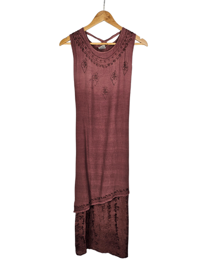 Coline Brown Slimline Maxi Dress