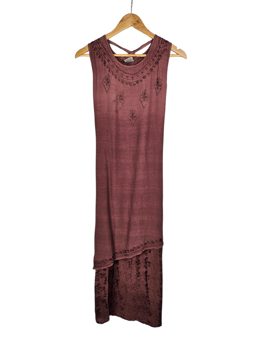 Coline Brown Slimline Maxi Dress