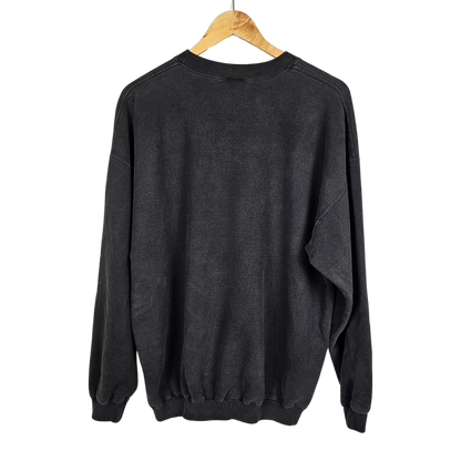 Gilden Activewear Black Horse Print Sweatshirt - XL