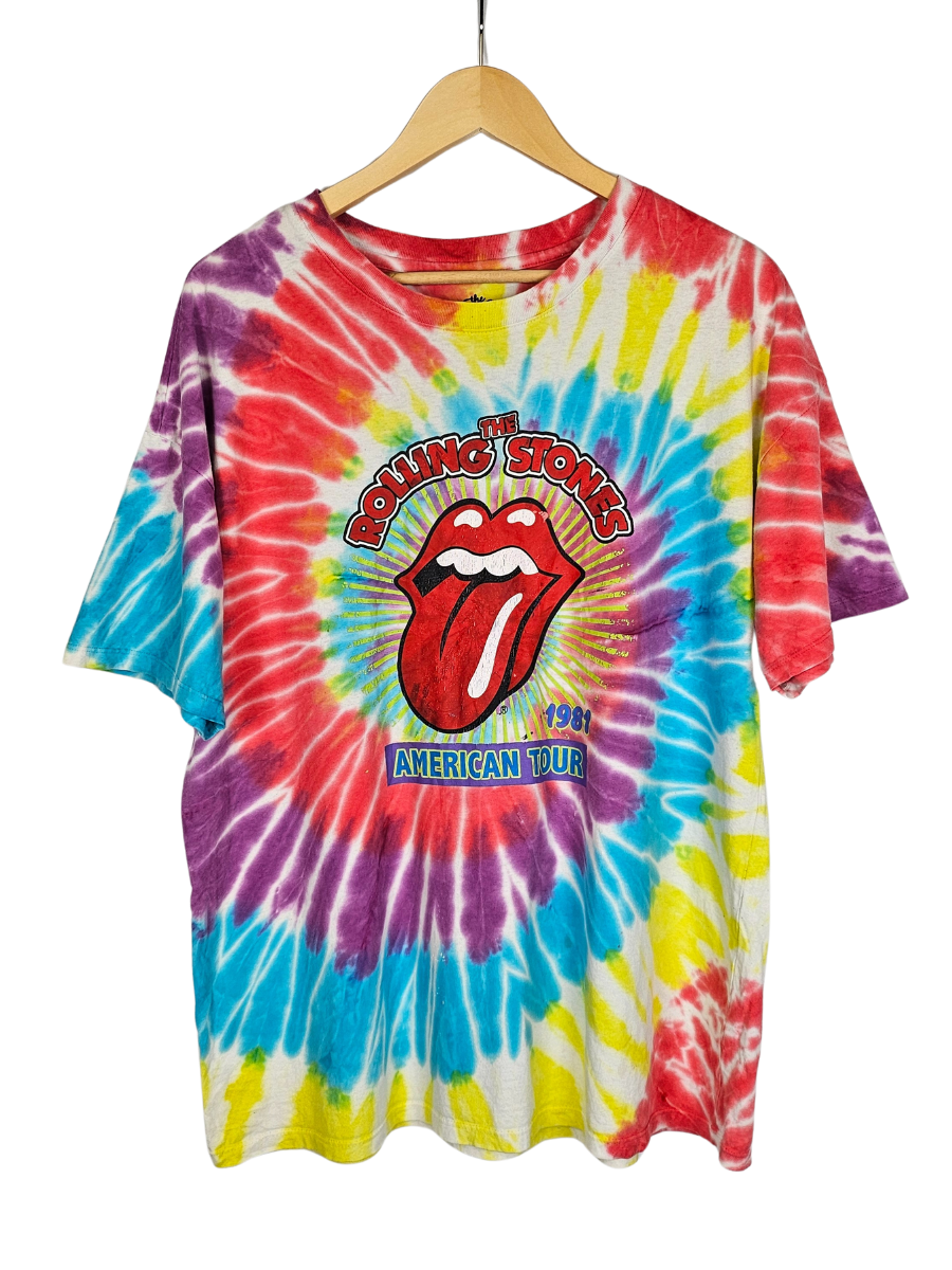 The Rolling Stones Tour Tie Dye T-Shirt - Large