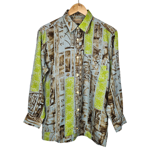 Nouvelle Tribal Style Print Shirt - M