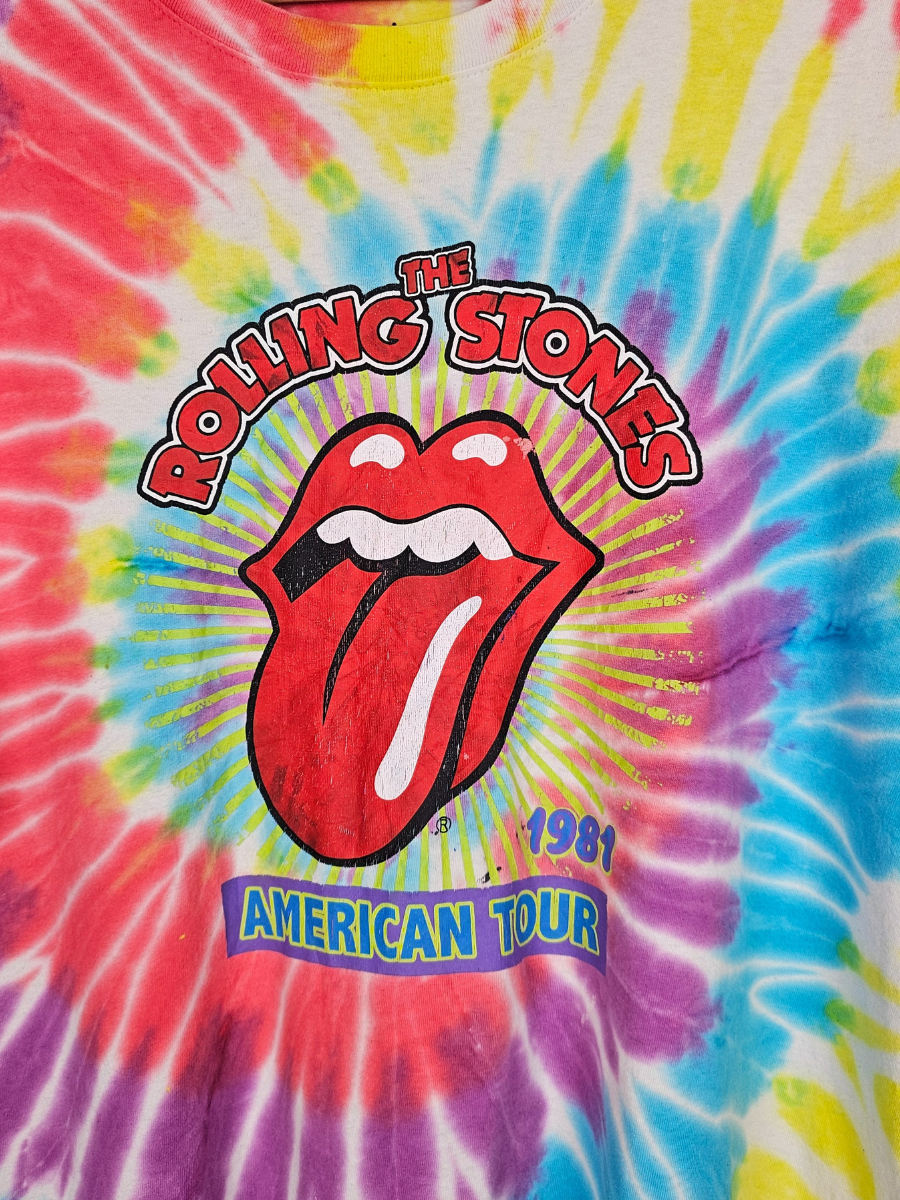 The Rolling Stones Tour Tie Dye T-Shirt - Large