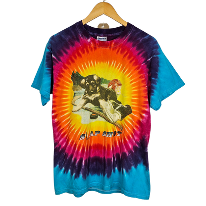 Slap Shot Dog Ice Hockey Tie-Dye T-shirt - M