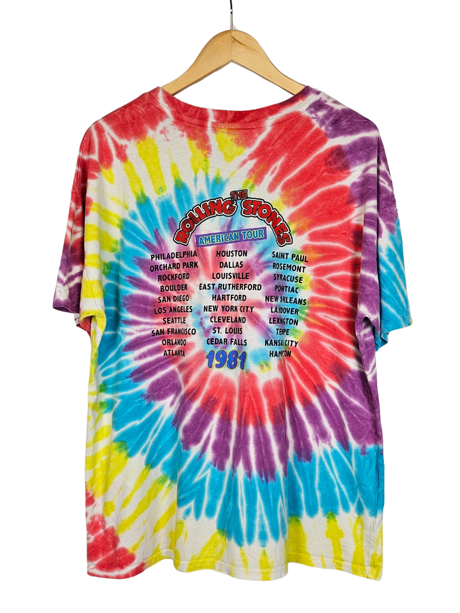 The Rolling Stones Tour Tie Dye T-Shirt - Large