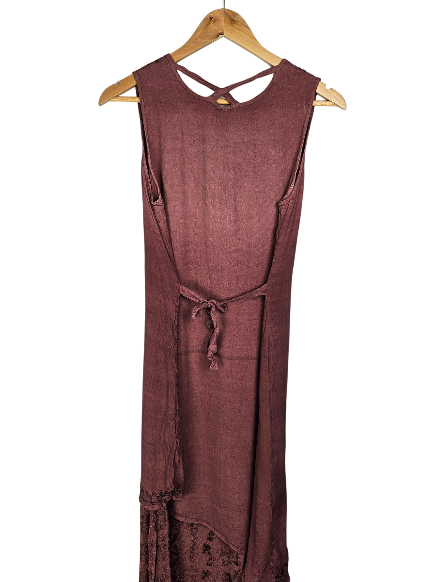 Coline Brown Slimline Maxi Dress